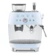 SMEG ŐRLŐVEL KOMBINÁLT ESPRESSO KÁVÉFŐZŐ, retro, világoskék