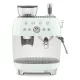 SMEG ŐRLŐVEL KOMBINÁLT ESPRESSO KÁVÉFŐZŐ, retro, világoszöld