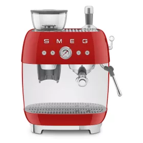   SMEG ŐRLŐVEL KOMBINÁLT ESPRESSO KÁVÉFŐZŐ, retro, piros