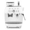 SMEG ŐRLŐVEL KOMBINÁLT ESPRESSO KÁVÉFŐZŐ, retro, fehér