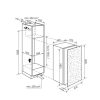 Electrolux EK107000WL Beépíthető hűtőszekrény | 214 l | 127 cm magas | 55 cm széles