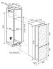 Electrolux Novamatic EK12602NFR Beépíthető kombinált alulfagyasztós hűtőszekrény | Frost Free | 166/60 l | 152.4 cm magas | 55 cm széles