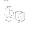 Electrolux EK158SRBR Beépíthető hűtőszekrény | 140l | 88.9 cm magas | 55 cm széles | Barna