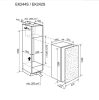 Electrolux EK242SLBR Beépíthető hűtőszekrény | OptiSpace | 214 l | 126.9 cm magas | 54.7 cm széles | Barna