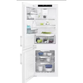   Electrolux EK274BNLWE Beépíthető kombinált alulfagyasztós hűtőszekrény | NoFrost | TwinTech | 166/60 l | 152 cm magas | 54,7 cm széles