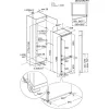 Electrolux ENA6LE18S Beépíthető kombinált alulfagyasztós hűtőszekrény | LowFrost | 198/73 l | 177.2 cm magas