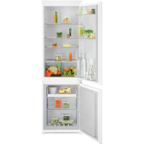 Electrolux ENA7NE18S Beépíthető kombinált alulfagyasztós hűtőszekrény | NoFrost | TwinTech | 195/62 l | 177.2 cm magas | 54,6 cm széles