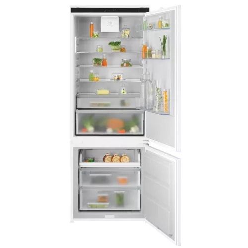 Electrolux ENA7TE75S beépíthető alulfagyasztós hűtőszekrény | NoFrost | 286/89 l | 188 cm | 70 cm széles