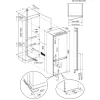 Electrolux ENA7TE75S beépíthető alulfagyasztós hűtőszekrény | NoFrost | 286/89 l | 188 cm | 70 cm széles