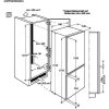 Electrolux ENT8TE18S Beépíthető kombinált alulfagyasztós hűtőszekrény | NoFrost | TwinTech | 192/61 l | 177.2 cm magas | 54.8 cm széles