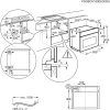 Electrolux EVK8E00X Beépíthető kompakt sütő mikrohullám funkcióval| LCD | 46l | Inox