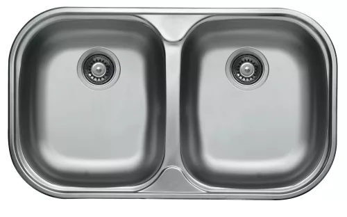 LIVINOX BIANCA 193 karcálló szövetmintás rozsdamentes acél mosogató, 830 x 480 mm