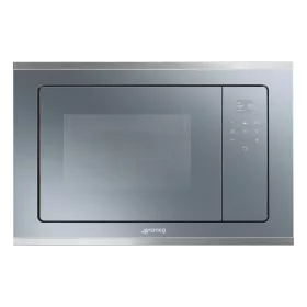   SMEG BEÉPÍTHETŐ MIKROHULLÁMÚ SÜTŐ, Selezione design, 20 liter, 5 funkció, ezüstszürke üveg