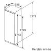Bosch  GIN81ACF0 Serie|6 Beépíthető fagyasztókészülék | NoFrost | 212l  | Fehér | 177 cm