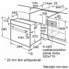 Bosch HBF153EB0 Serie|2 Beépíthető sütő | LED | 66l | EcoClean | Fekete