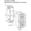 Electrolux IK277BNR Beépíthető kombinált alulfagyasztós hűtőszekrény | NoFrost | DynamicAir | CleanAir | 166/60 | 152.3 cm magas | 54.7 cm széles