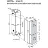Electrolux IK301BNR Beépíthető kombinált alulfagyasztós hűtőszekrény | NoFrost | DynamicAir | CleanAir | 194/60 | 165 cm magas | 54.7 cm széles
