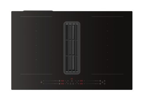 EVIDO VENTO 80DB páraelszívóval integrált indukciós főzőlap, 80 cm, 2 db multizone, fekete