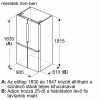 BOSCH KFN96VPEA Serie|4 Szabadonálló többajtós alulfagyasztós hűtőkészülék | NoFrost | 405+200 l | 183 cm magas | 91 cm széles | Nemesacél