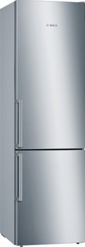 BOSCH KGE398IBP Serie|6 Szabadonálló kombinált alulfagyasztós hűtőszekrény | LowFrost | 249/94 l | 201 cm magas | 60 cm széles | Szálcsiszolt acél