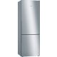 BOSCH KGE49AICA Serie|6 Szabadonálló kombinált alulfagyasztós hűtőszekrény | LowFrost | 302/111 l | 201 cm magas | 70 cm széles | Nemesacél
