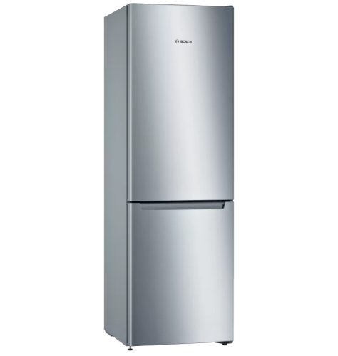 Bosch KGN36NLEA Serie|2 Szabadonálló kombinált alulfagyasztós hűtőszekrény | NoFrost | MultiAirflow | 215/87 l | 186 cm magas | 60 cm széles | Inox