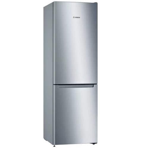 Bosch KGN36NLEA Serie|2 Szabadonálló kombinált alulfagyasztós hűtőszekrény | NoFrost | MultiAirflow | 215/87 l | 186 cm magas | 60 cm széles | Nemesacél kinézet