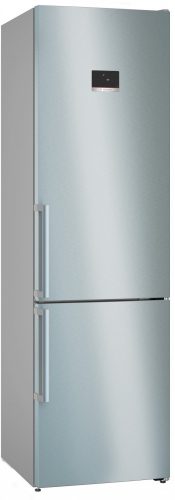 Bosch KGN39AIBT Serie|6 Szabadonálló kombinált alulfagyasztós hűtőszekrény | NoFrost | MultiAirFlow | 260/103 l | 203 cm magas | 60 cm széles | Inox