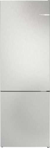BOSCH KGN492LDF Serie|4 Szabadonálló kombinált alulfagyasztós hűtőszekrény | NoFrost | PerfectFit | 311/129 l | 203 cm magas | 70 cm széles | Szálcsiszolt acél színű
