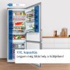 Bosch KGN56XIDP Serie|4 Szabadonálló kombinált alulfagyasztós hűtőszekrény | NoFrost | PerfectFit | 400/105 l | 193 cm magas | 70 cm széles | Nemesacél