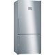 BOSCH KGN86AIDP Serie|6 Szabadonálló kombinált alulfagyasztós hűtőszekrény | NoFrost | Wifi | 479/140 l | 186 cm magas | 86 cm széles | Nemesacél
