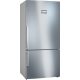 BOSCH KGN86AIDR Serie|6 Szabadonálló kombinált alulfagyasztós hűtőszekrény | NoFrost | 479/152 l | 186 cm magas | 86 cm széles | Nemesacél