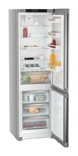 Liebherr KGNsfd 57Z03 Szabadonálló kombinált alulfagyasztós hűtőszekrény | NoFrost | EasyFresh | 268/103 l | 201.5 cm magas | 59,7 cm széles | Silver