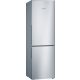 Bosch KGV36VLEAS Serie|4 Szabadonálló kombinált alulfagyasztós hűtőszekrény | LowFrost | 214/94 l | 186 cm magas | 60 cm széles | Inox
