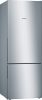 Bosch KGV58VLEAS Serie|4 Szabadonálló kombinált alulfagyasztós hűtőszekrény | LowFrost | 376/124 l | 191 cm magas | 70 cm széles | Nemesacél kinézet
