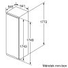 Neff KI1812FF0 N 50 Beépíthető hűtőszekrény | 319 l | 177.5 cm magas | 56 cm széles