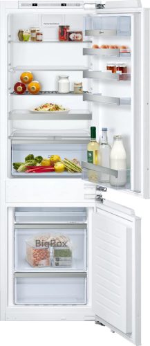 Neff KI7863FF0 N 70 Beépíthető kombinált alulfagyasztós hűtőszekrény | NoFrost | 188/67 l | 177.2 cm magas | 55.8 cm széles