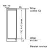 BOSCH KIL82AFF0 Serie|6 Beépíthető hűtőszekrény fagyasztórekesszel | EasyAccess & VarioShelf | 286 l | 177.5 cm magas | 56 cm széles