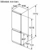 BOSCH KIN86ADD0 Serie|6 Beépíthető kombinált alulfagyasztós hűtőszekrény | NoFrost | 184/76 l | 177.2 cm magas | 55.8 cm széles