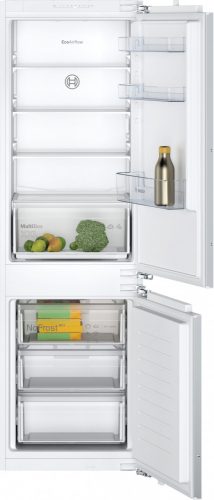 Bosch KIN86NFF0 Serie|2 Beépíthető kombinált alulfagyasztós hűtőszekrény | NoFrost | EcoAirFlow | 184/76 l | 177.2 cm magas | 54.1 cm széles