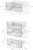Bosch KIN86NSF0 Serie|2 Beépíthető kombinált alulfagyasztós hűtőszekrény | NoFrost | EcoAirFlow | 184/76 l | 177.2 cm magas | 54.1 cm széles