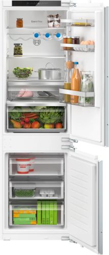 BOSCH KIN86VFE0 Serie|4 Beépíthető kombinált alulfagyasztós hűtőszekrény | NoFrost | 184/76 l | 177.2 cm magas | 54.1 cm széles