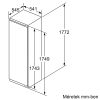 Bosch KIR81VFF0 Serie|4 Beépíthető hűtőszekrény | MultiBox | 319 l | 177.5 cm magas | 56 cm széles