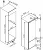 ZANUSSI Zanker KNLK14FS Beépíthető kombinált alulfagyasztós hűtőszekrény | LowFrost | 160/57 l | 144.1 cm magas | 54.9 cm széles