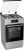 Gorenje KS5350XF Kombinált tűzhely | AquaClean | 70l | Inox