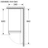 Neff KU9202HF0 Serie|6 Beépíthető borhűtő | 58 l | 21db 0,75l-es palack | 82x30x55c