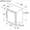 Neff KU9213HG0 Serie|6 Beépíthető borhűtő | 120 l | 44db 0,75l-es palack | 82x60x56cm