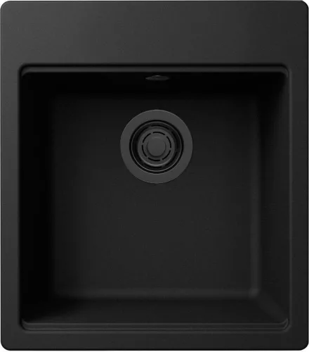 ELLECI - Gránit mosogatótálca Time 102 G40 Nero fekete tartozékokkal