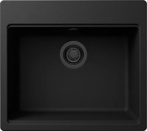 ELLECI - Gránit mosogatótálca Time 105 G40 Nero fekete tartozékokkal