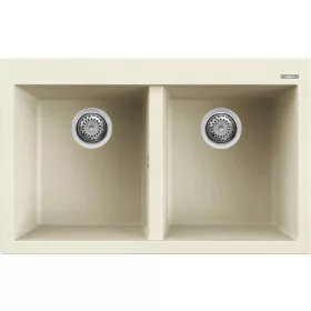   ELLECI - Gránit mosogatótálca Quadra 350 G62 Bianco Antico